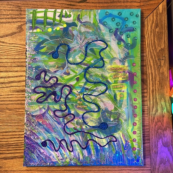 Mixed media artwork - Picture 3 of 9